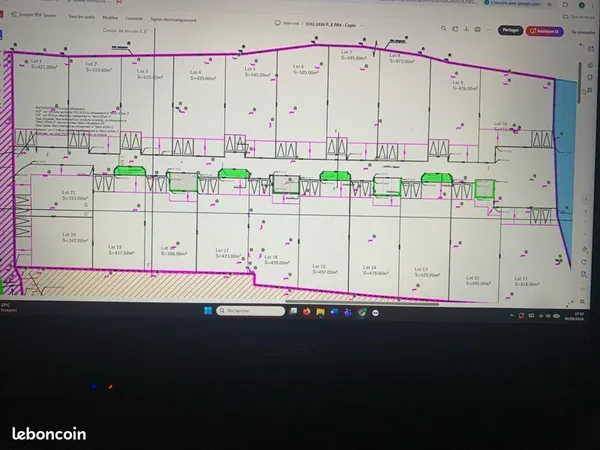 Immobilière terrain constructible viabilisé