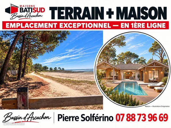 Projet de construction d'une maison 100 m² avec terrain à LANTON (33)