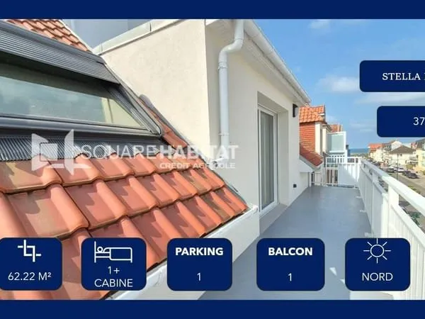 Duplex 2 pièces 62 m²