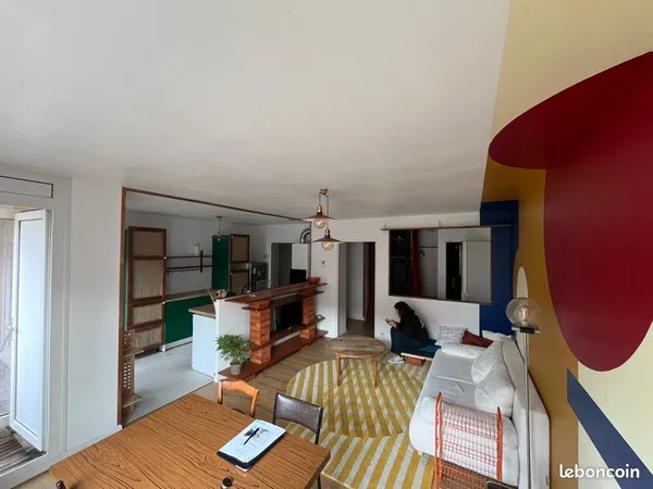 T2 meublé de 58 m² avec terrasse, parking et ascenseur
