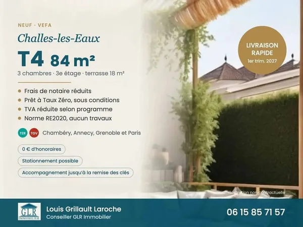 Appartement 4 pièces 84 m²