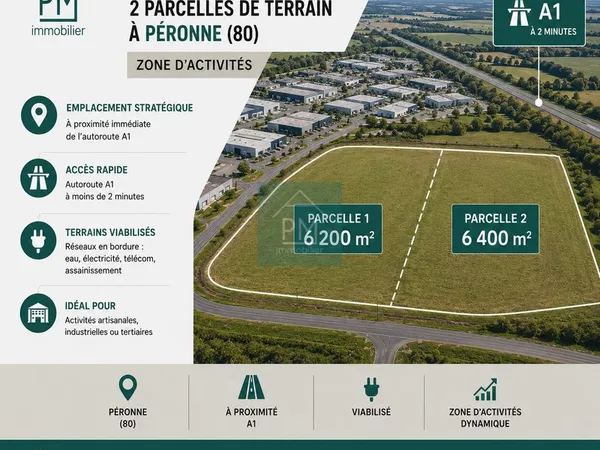 Terrain 12600 m² Péronne