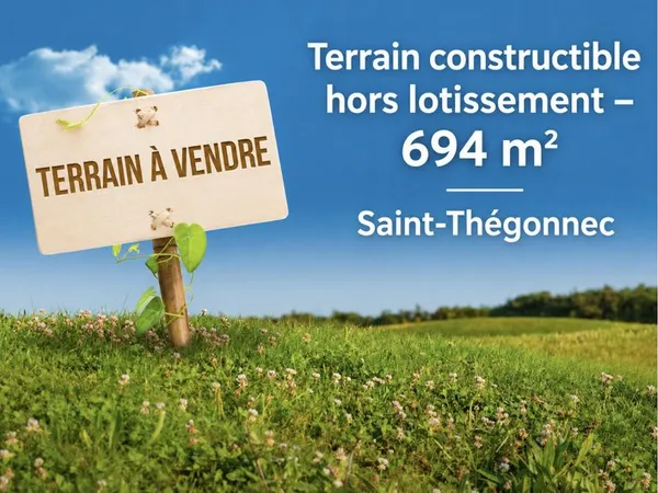 Terrain 694 m² Saint-Thégonnec Loc-Eguiner