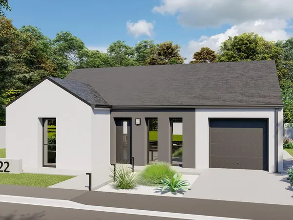 Terrain + maison 70 m²