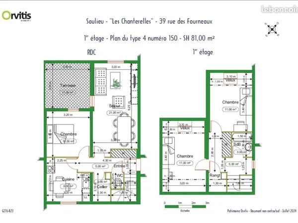 Appartement 4 pièces 81 m²