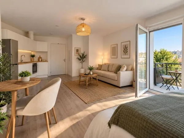 Studio 1 pièce 35 m²