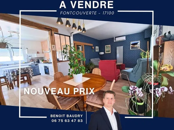 Maison sur sous sol - 3 chambres - jardin - garage