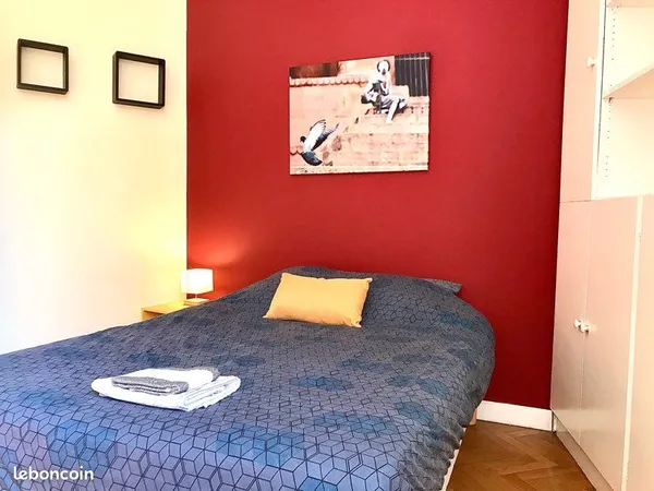 Chambre double en colocation