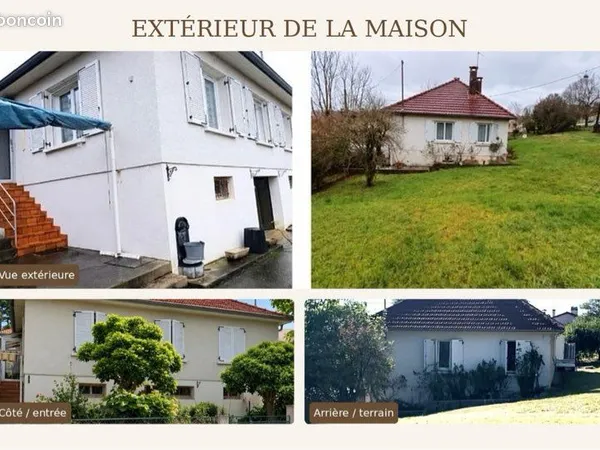 🏡 maison à vendre - environ 85 m² - grand terrain de 1 742 m²
