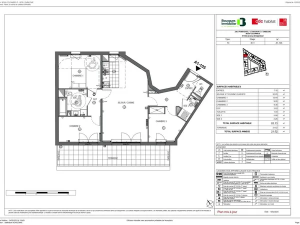 Appartement 4 pièces 83 m²