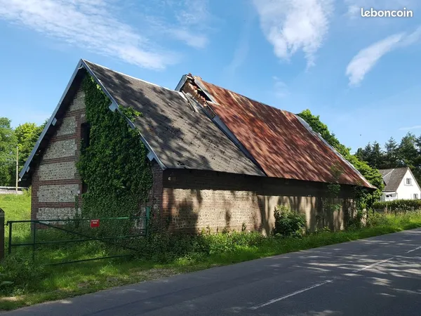 Vends bâtiment 118m² à transformer habitation terrain 1259m² SAINT-VIGOR-D'YMONVILLE