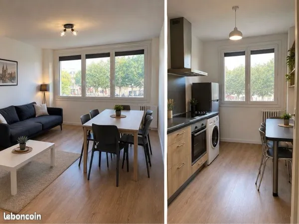 T4 MEUBLÉ RÉNOVÉ - 70 m² - 3 CHAMBRES - PARKING - ORLÉANS GARE