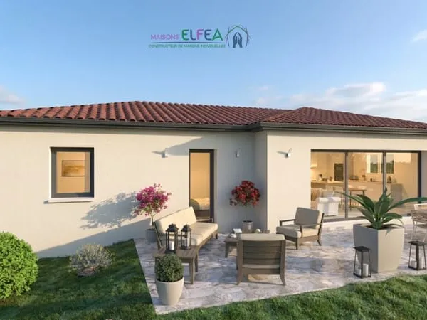 Maison Neuve à 25 minutes de Vienne avec vue dégagée sur la campagne