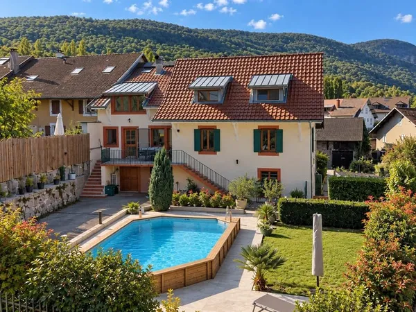 Maison de village 7 pièces avec piscine et garage