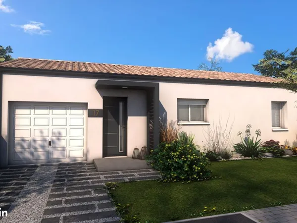 Projet de construction d'une maison 3 chambres de 85 m² sur un terrain à bâtir de 698 m2 à JUICQ (17