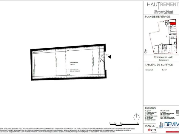 Local commercial 7 pièces 63 m²