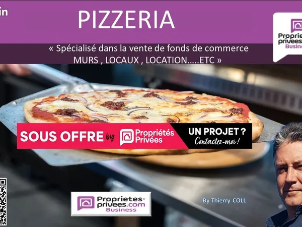 Fonds de commerce pizzeria 140 m²