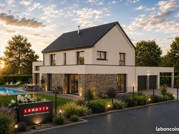 Projet de construction d'une maison 234 m² avec terrain à PLOUBAZLANEC (22)