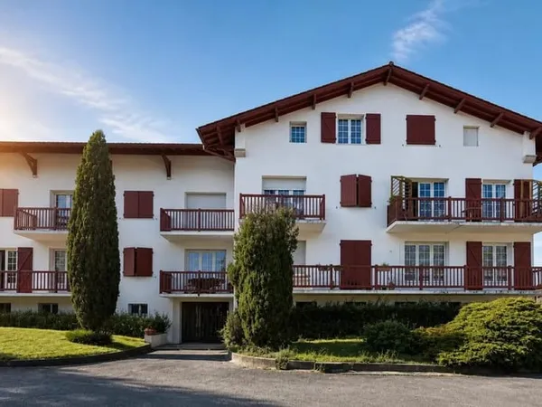 Appartement T3 au dernier étage - 61 m2 - Urrugne centre