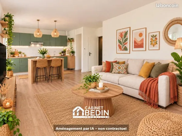 Appartement 3 pièces 63 m²
