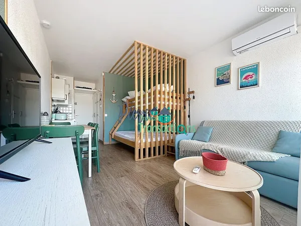 Studio 1 pièce 21 m²