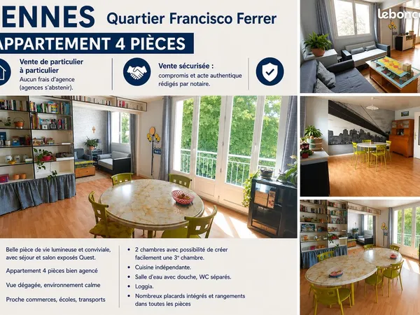 RENNES - Appartement 4 pièces