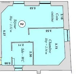 Appartement 2 pièces 37 m²