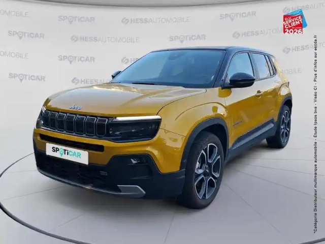 Jeep Avenger electrique 156ch 115kw summit