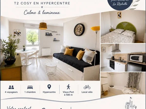 Apt t2 centre ville dispo 1/12 au 31/3
