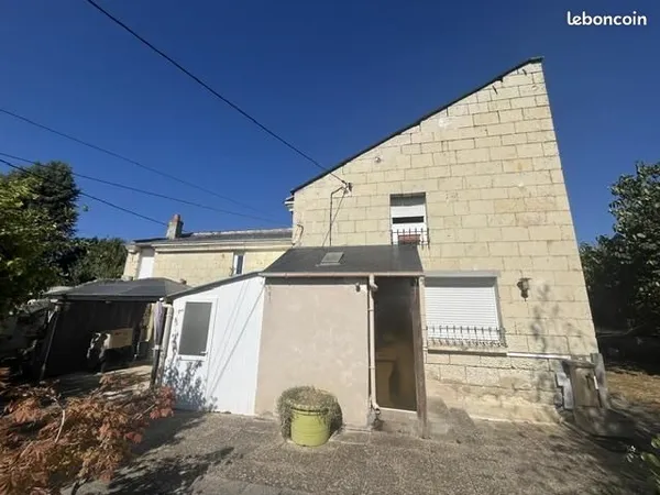 Vente | Maison ancienne | 3p | 2ch | 83 m² | Turquant | Terrasse