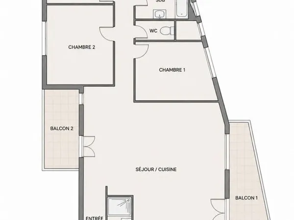 Appartement 5 pieces 102m2 - T2 à 1 min - Bezons centre