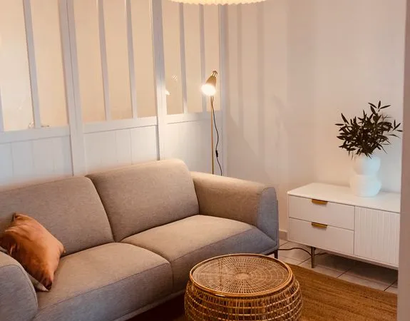 Joli appartement meublé avec jardin saint-pierre