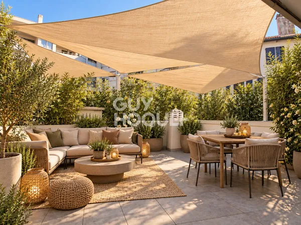 Centre-Plage - Superbe 5 pièces de 118 m² avec terrasse exceptionnelle de 53 m²