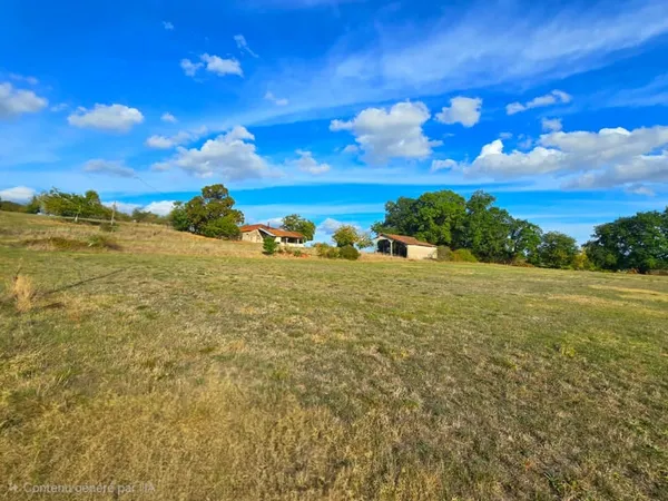Ancienne ferme en pierre avec vue panoramique - 6 hectares L