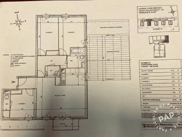 Appartement 4 pièces 80 m²