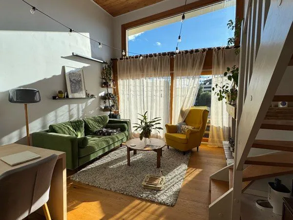Duplex lumineux et traversant face aux pistes à Metabief de 100m2