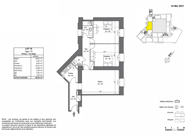 Antibes centre – Appartement 3 pièces en réhabilitation