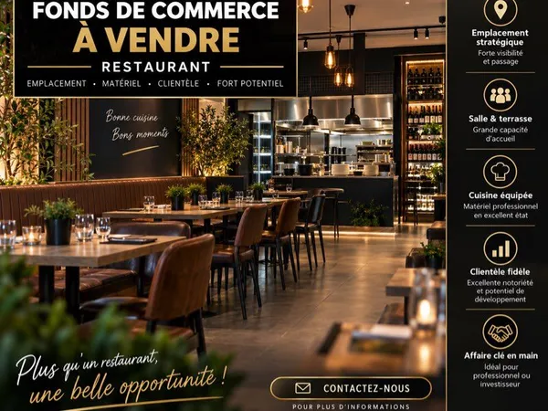 Opportunité à saisir - Fonds de commerce idéalement situé