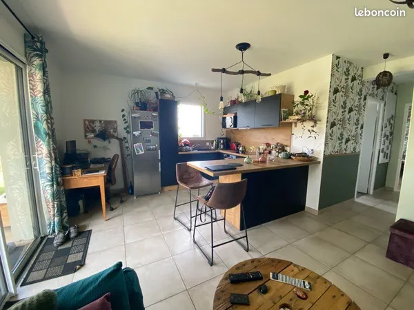 T2 meublé avec garage et jardin privatif de 220m2