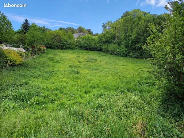 Terrain constructible 2200 m2 à 20-25 min de Vannes, Morbihan, Bretagne sud
