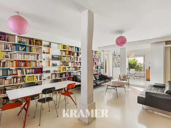 Loft d'architecte, 4 pieces, au calme sur jardin Paris 18ème / Max Dormoy