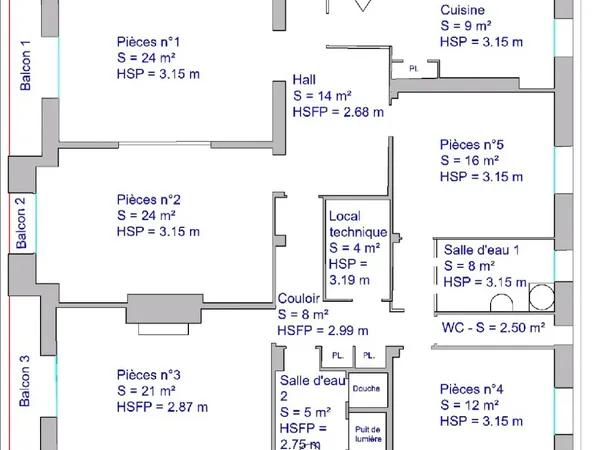 Loue chambres appartement 156m² Toulon Chalucet