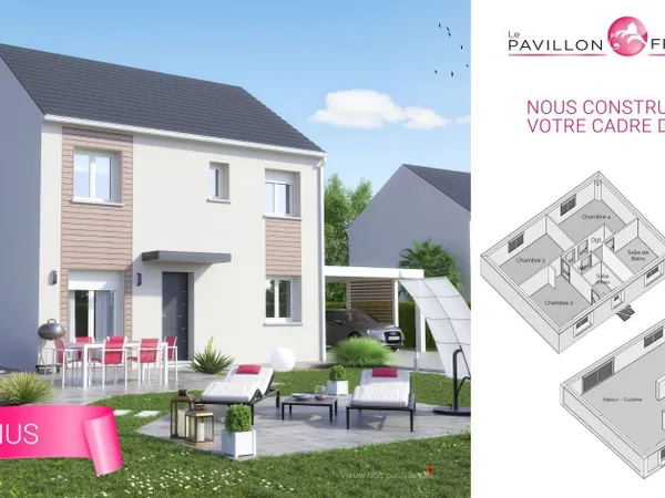 Projet de construction d'une maison 120 m² avec terrain à VILLERS-SAINT-GENEST (60)