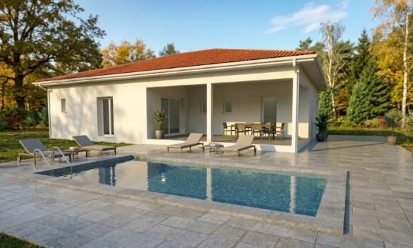 Maison contemporaine 3 chambres 2 salles de b...