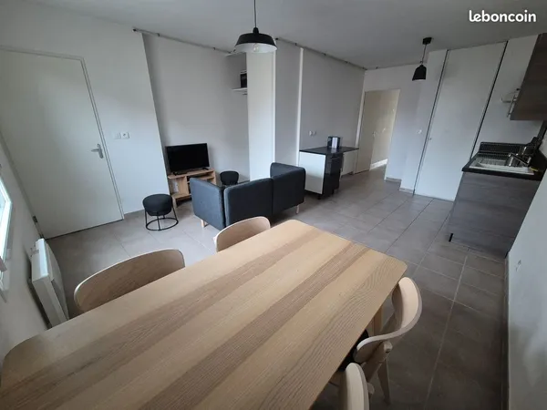 Appartement T2 Meublé - Roanne, Quartier Calme et Proche Centre-Ville