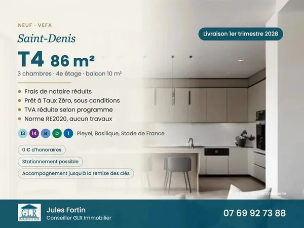 Appartement 4 pièces 86 m²