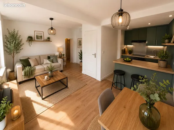 Duplex F3 - 57 m² au sol (42 m² Carrez) dpe C- ville base