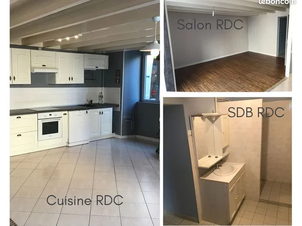 Maison 98 m² avec cour fermée - Centre de Champdeniers