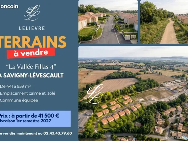 Terrain 700 m² Savigny Levescault