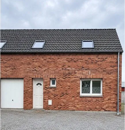 Maison semie-mitoyenne- 2 chambres - garage - jardin - rue de Quesnoy